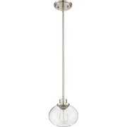 Quoizel Trilogy Mini Pendant, 1 Light, Brushed Nickel