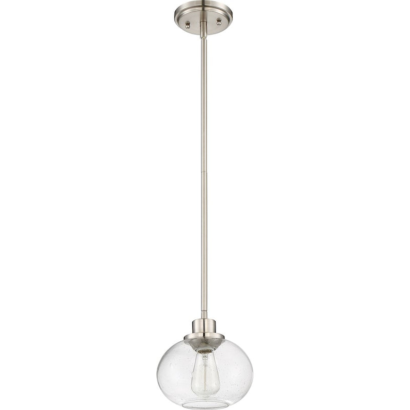 Quoizel Trilogy Mini Pendant, 1 Light, Brushed Nickel