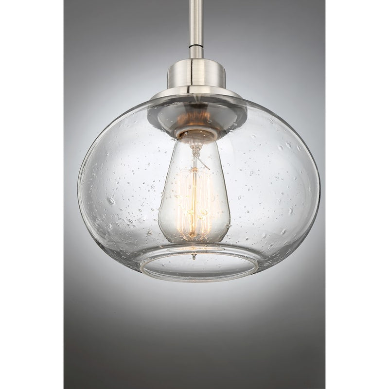 Quoizel Trilogy Mini Pendant, 1 Light, Brushed Nickel