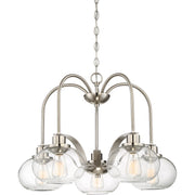 Quoizel Trilogy Dinette Chandelier, 5 Light, Brushed Nickel
