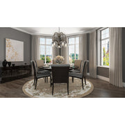Quoizel Trilogy 26in 5-Light Chandelier | Industrial Old Bronze and Clear Seedy Glass | Dining Room & Foyer | 26.25 x 26.25 x 19 in | Model TRG5105OZ