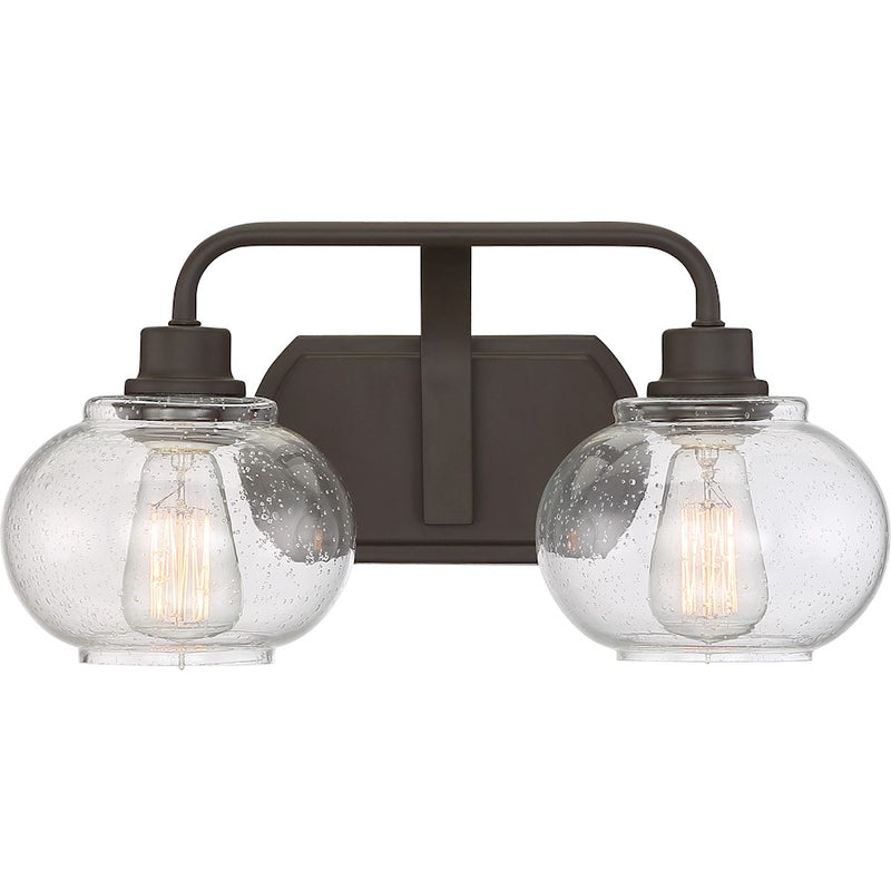 Quoizel Trilogy Bath Light, 2 Light, Old Bronze