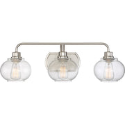 Quoizel Trilogy Bath Light, 3 Light, Brushed Nickel