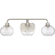 Quoizel Trilogy Bath Light, 3 Light, Brushed Nickel