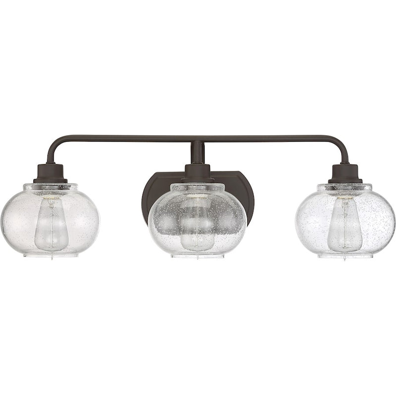 Quoizel Trilogy Bath Light, 3 Light, Old Bronze