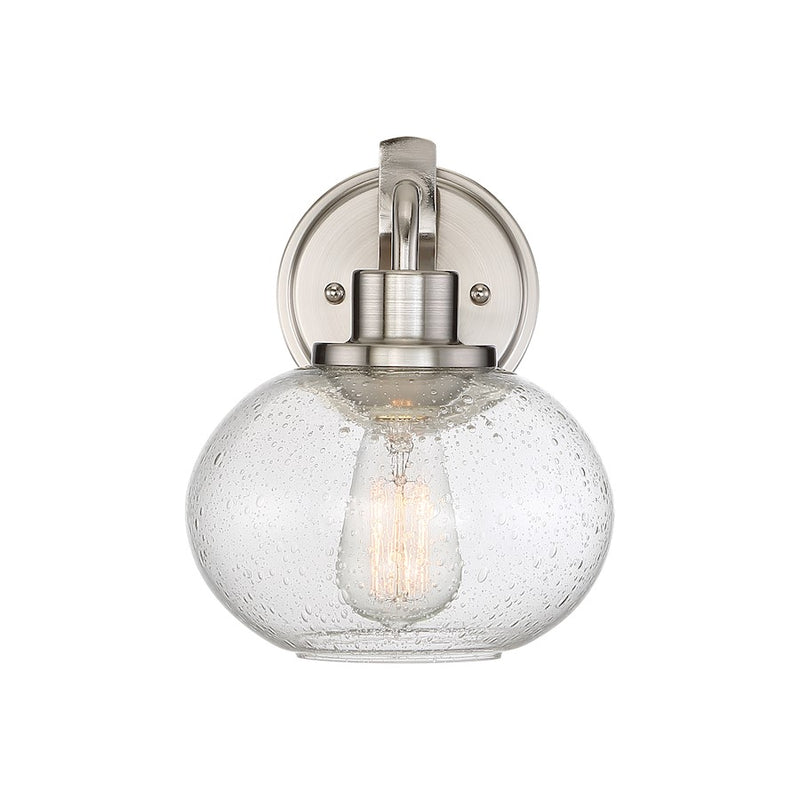 Quoizel Trilogy Wall Sconce, 1 Light, Brushed Nickel