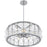 Quoizel Terrarock 5Light Pendant, Polished Chrome/Clear Ribbed Glass