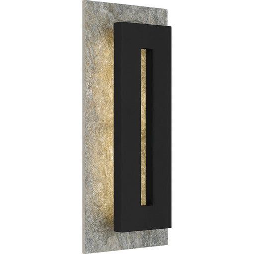Quoizel Tate Outdoor Wall Mount, Earth Black