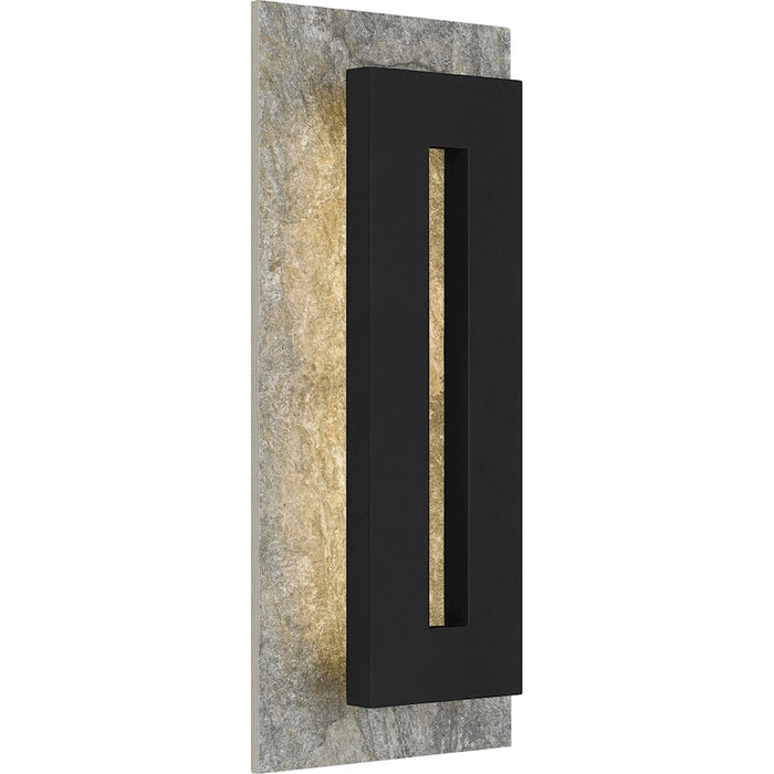 Quoizel Tate Outdoor Wall Mount, Earth Black