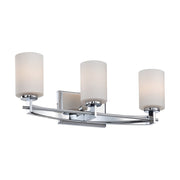 Quoizel Taylor 3 Light Bath Fixture, Polished Chrome