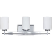 Quoizel Taylor 3 Light Bath Fixture, Polished Chrome