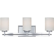 Quoizel Taylor 3 Light Bath Fixture, Polished Chrome