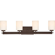 Quoizel 4 Light Taylor Bath Fixture in Western Bronze