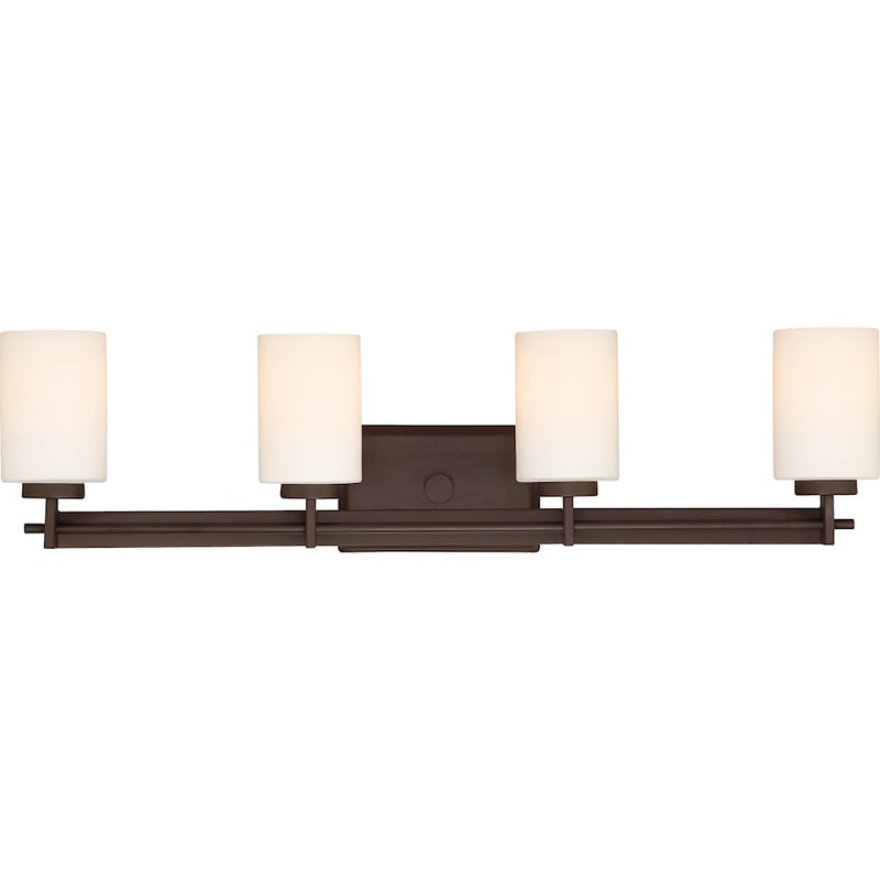 Quoizel 4 Light Taylor Bath Fixture in Western Bronze
