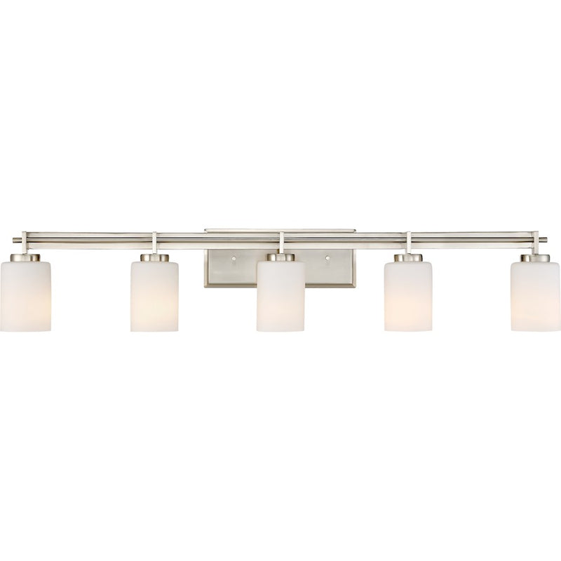 Quoizel Taylor Bath Light, 5 Light, Brushed Nickel
