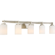 Quoizel Taylor Bath Light, 5 Light, Brushed Nickel