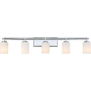 Quoizel Taylor Bath Light, 5 Light, Polished Chrome
