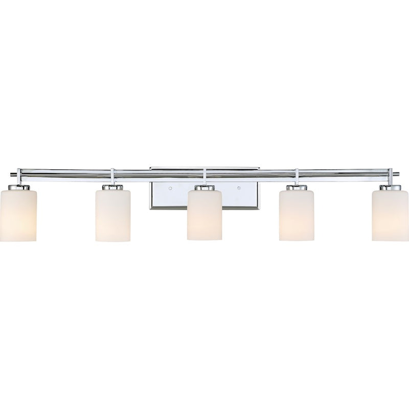 Quoizel Taylor Bath Light, 5 Light, Polished Chrome