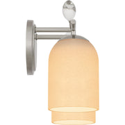 Quoizel Ulysses 16in 2-Light Vanity Light | Modern Brushed Nickel and Opal Etched Hammered Glass | Bathroom & Powder Room | Model ULY8616BN