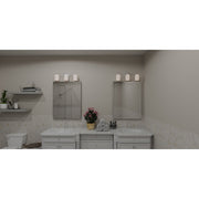 Quoizel Ulysses 24in 3-Light Vanity Light | Modern Brushed Nickel and Opal Etched Hammered Glass | Bathroom & Powder Room | Model ULY8624BN