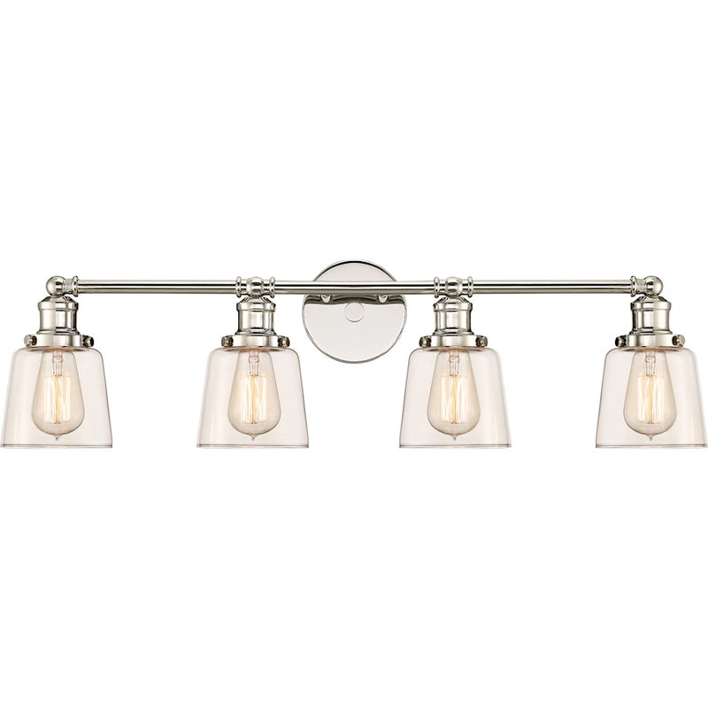 Quoizel Union 4 Bath Light, Polished Nickel