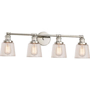 Quoizel Union 4 Bath Light, Polished Nickel