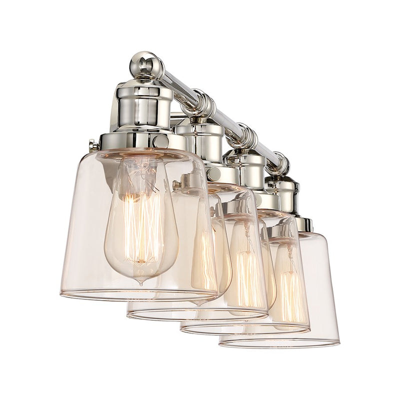 Quoizel Union 4 Bath Light, Polished Nickel
