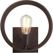 Quoizel 1 Light Uptown Theater Row Wall Fixture in Western Bronze