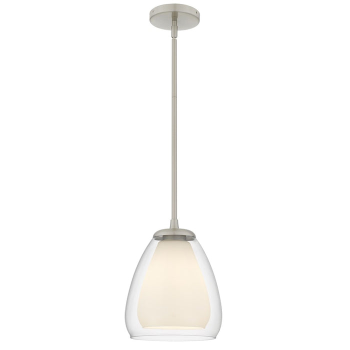 Quoizel Vivienne 1-Lt Brushed Nickel Mini Pendant, Brushed Nickel - VIV1509BN