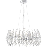 Quoizel Valla 8 Light Pendant, Polished Chrome