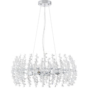 Quoizel Valla 8 Light Pendant, Polished Chrome
