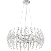 Quoizel Valla 8 Light Pendant, Polished Chrome