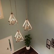 Quoizel Viewpoint 19in 3-Light Pendant | Vintage Weathered Brass and Whitewashed Wood | Kitchen Island & Dining Room | Model VP5203WS