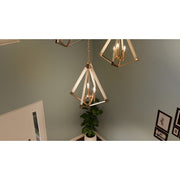 Quoizel Viewpoint 19in 3-Light Pendant | Vintage Weathered Brass and Whitewashed Wood | Kitchen Island & Dining Room | Model VP5203WS