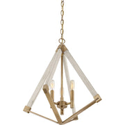 Quoizel Viewpoint 19in 3-Light Pendant | Vintage Weathered Brass and Whitewashed Wood | Kitchen Island & Dining Room | Model VP5203WS