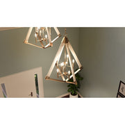 Quoizel 8 Light View Point Foyer Piece, Weathered Brass