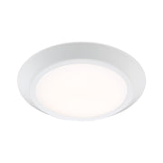 Quoizel Verge 8in 1-Light LED Flush Mount | Modern Matte White and White Acrylic | Hallway & Bathroom Ceiling Light | Model VRG1608W