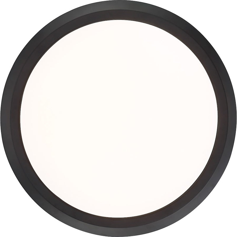 Quoizel 20" Verge Flush Mount, Oil Rubbed Bronze