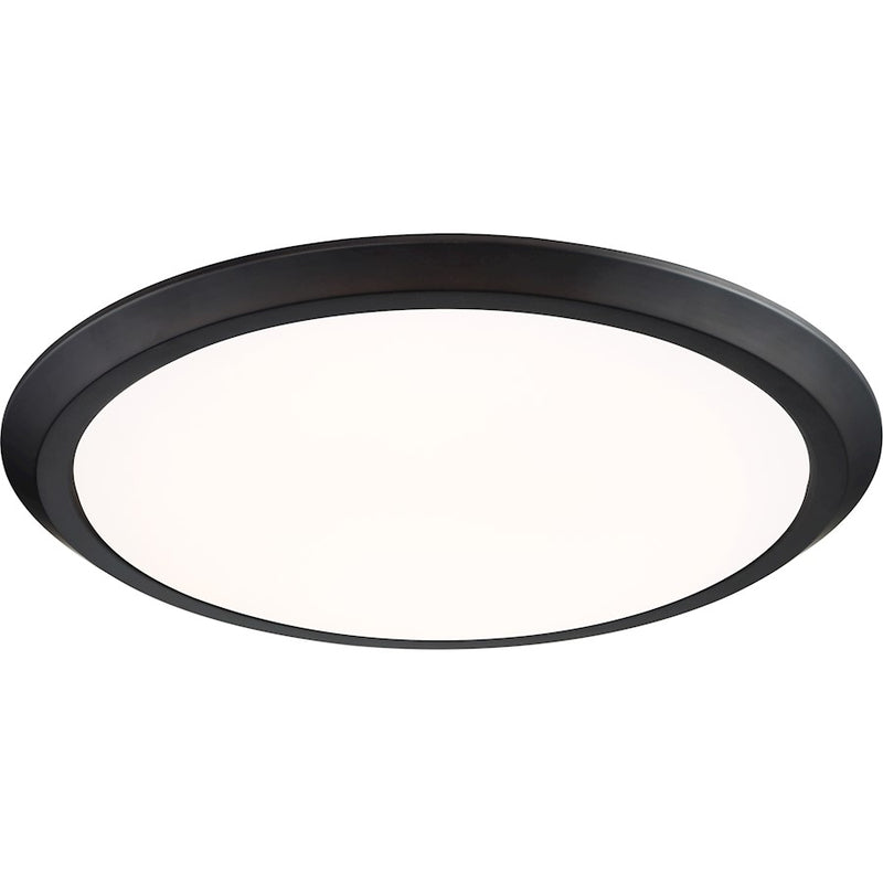Quoizel 20" Verge Flush Mount, Oil Rubbed Bronze