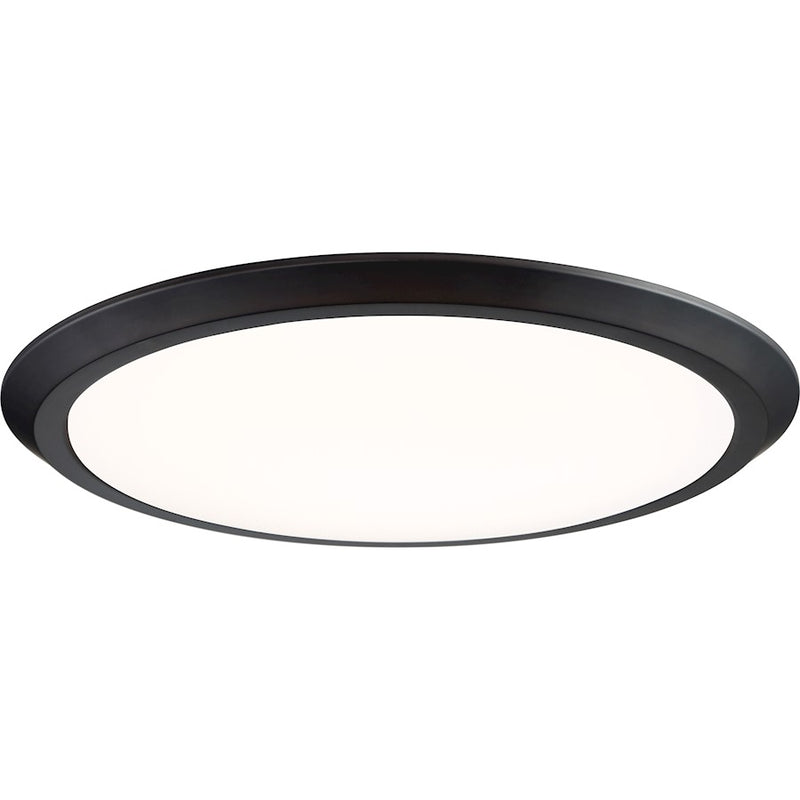 Quoizel 20" Verge Flush Mount, Oil Rubbed Bronze
