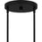 Quoizel Viscount 6Light Chandelier, Matte Black/Clear Glass
