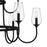 Quoizel Viscount 9Light Chandelier, Matte Black/Clear Glass