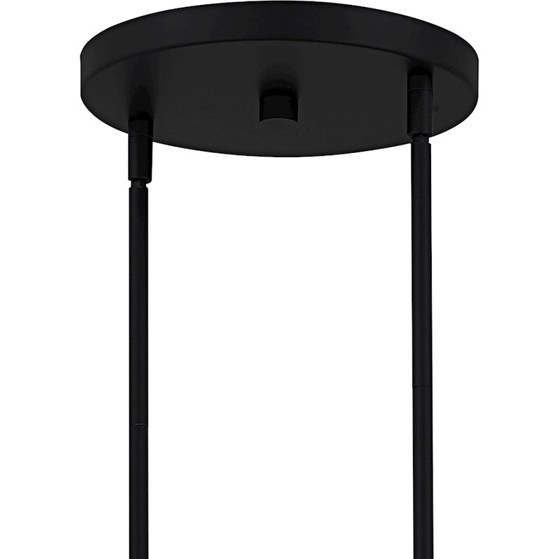 Quoizel Viscount 18Light Chandelier, Matte Black/Clear Glass