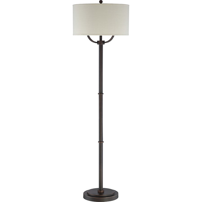 Quoizel Vivid Broadway 3 Light Floor Lamp, Oil Rubbed Bronze