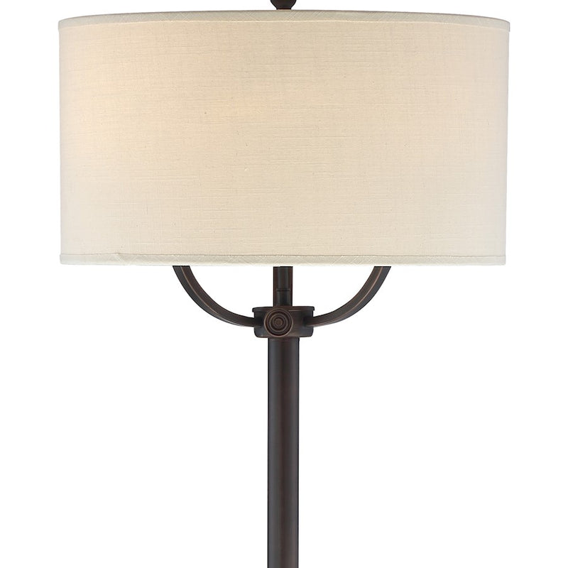 Quoizel Vivid Broadway 3 Light Floor Lamp, Oil Rubbed Bronze