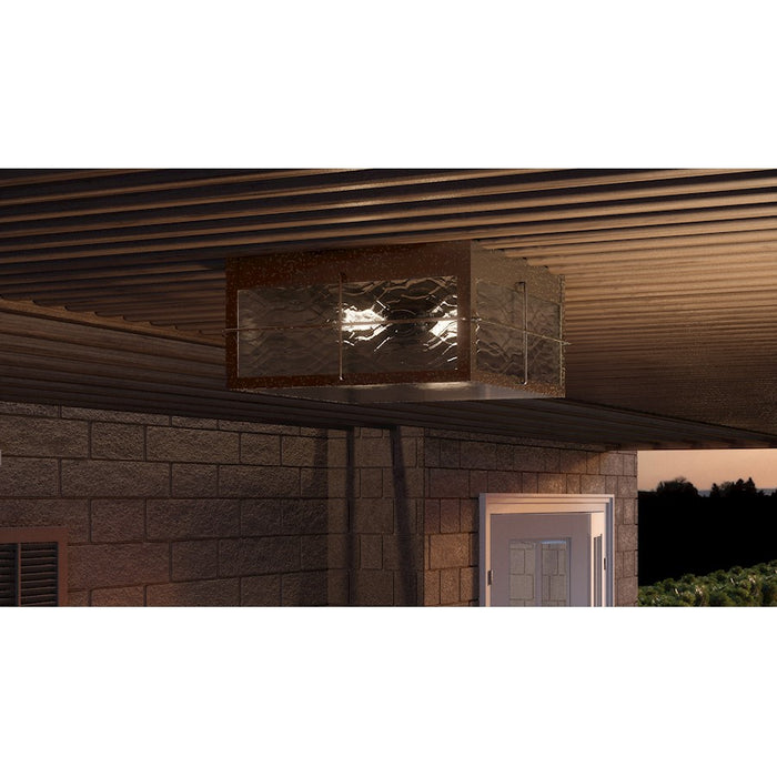 Quoizel Ward 2 Light 12" Outdoor Lantern, Gilded Bronze
