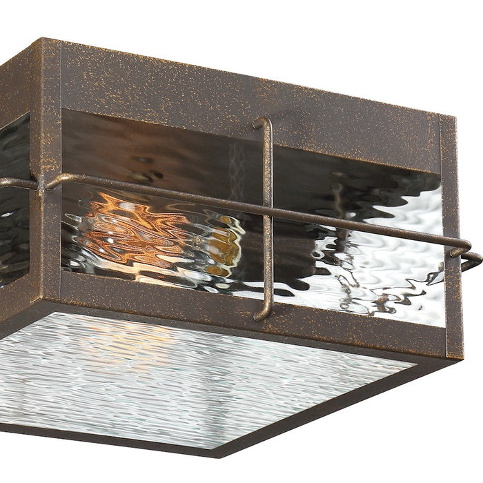 Quoizel Ward 2 Light 12" Outdoor Lantern, Gilded Bronze