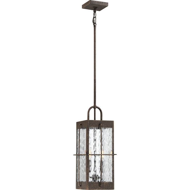 Quoizel Ward 2 Light 8" Outdoor Lantern, Gilded Bronze