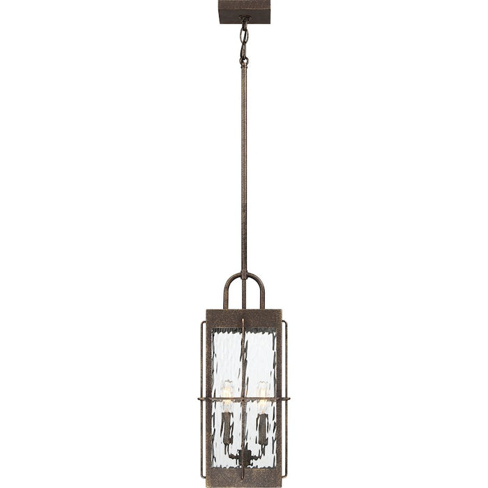 Quoizel Ward 2 Light 8" Outdoor Lantern, Gilded Bronze
