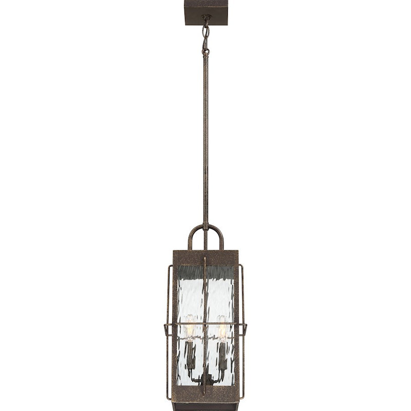 Quoizel Ward 2 Light 8" Outdoor Lantern, Gilded Bronze
